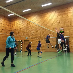 Finalen mellom Sandra og rekeskogen og Tirsdagsvolleyballen