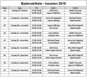 badevaktliste-hausten-2016